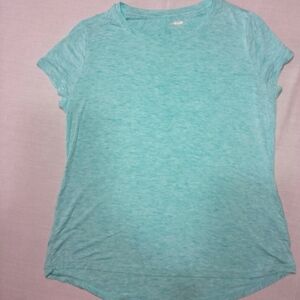 Avia Heathered Aqua Blue Active Sports T-Shirt